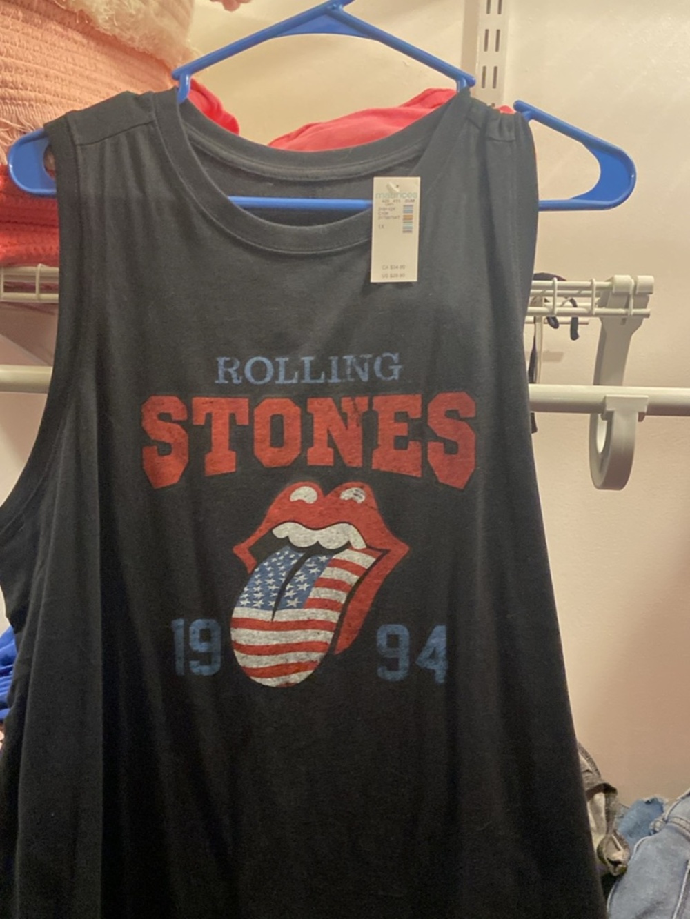 Maurices Rolling Stones Graphic Tank Top Size 1X